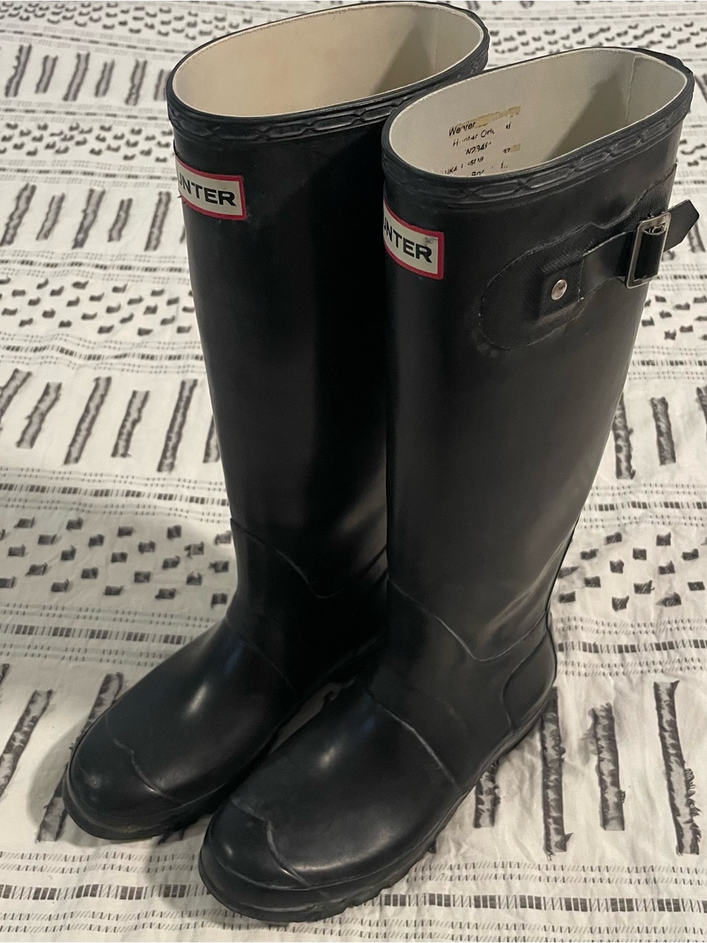 Hunter Tall Black Rainboots